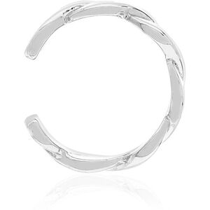 Clip d'oreille earcuff argent 925, effet tressÃ©- MATY