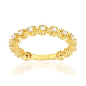 Bague plaquÃ© or jaune zircons- MATY 49-50,51-52,53-54,55-56,57-58,59-60,61-62,63-64