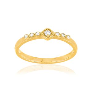 Bague plaquÃ© or jaune zircons- MATY 49-50,51-52,53-54,55-56,57-58,59-60,61-62,63-64