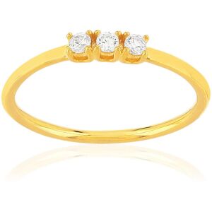 Bague plaquÃ© or jaune zircons- MATY 49-50,51-52,53-54,55-56,57-58,59-60,61-62,63-64