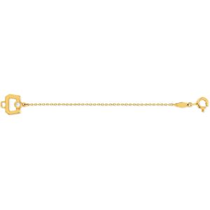 ChaÃ®ne et boucle or recyclÃ© 750 jaune diamant 9cm- MATY