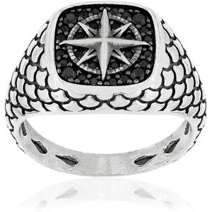 Bague argent 925 rose des vents spinelles noires- MATY 49-50,51-52,53-54,55-56,57-58,59-60,61-62,63-64,65-66,67-68,69-70 - Publicité