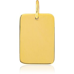 Pendentif or 375 jaune plaque- MATY