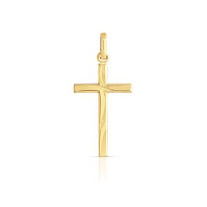 Pendentif croix or 750 jaune- MATY