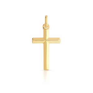 Pendentif croix or 750 jaune- MATY