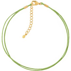 MATY OUTLET -Bracelet plaquÃ© or cordon coton vert