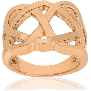 OUTLET -Bague acier doré rose 51-52,53-54,55-56,57-58,59-60