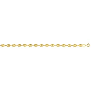 Bracelet or 375 jaune maille grain de cafÃ© 18,5 cm- MATY