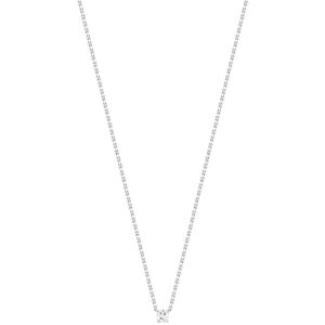 Collier or 750 blanc diamant 42 cm- MATY