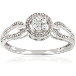 Bague or 375 blanc ajourÃ©e cercle diamants- MATY 48,49,50,51,52,53,54,55,56,57,58,59,60