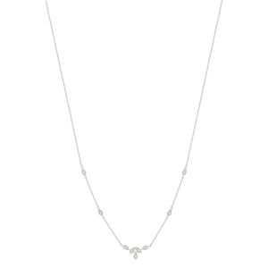 MATY OUTLET -Collier or blanc 375 zirconia 45 cm