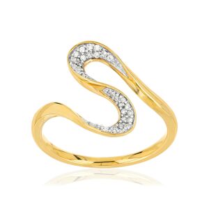 MATY OUTLET -Bague or 375 2 tons diamant 50,51,52,53,54,55,56,57,58,59,60,61,62