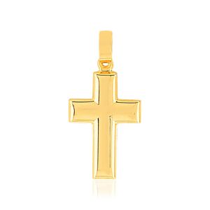Pendentif croix or 375 jaune- MATY