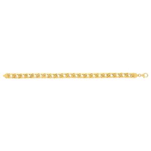 Bracelet or 375 jaune maille fantaisie 19 cm- MATY