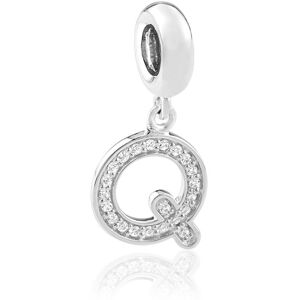 MATY OUTLET -Charm's argent zirconia alphabet lettre Q