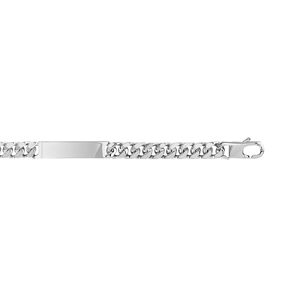 Bracelet identitÃ© argent 925 maillons diamantÃ©s personnalisable- MATY 190,200,210,220,230