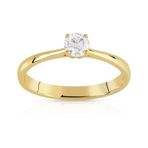 Solitaire or 750 jaune diamant 0,25 carat- MATY 48,49,50,51,52,53,54,55,56,57,58,59,60,61,62