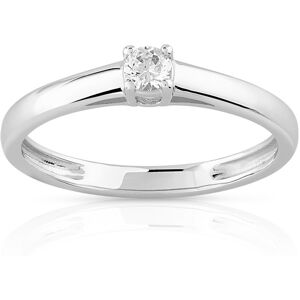 Solitaire or 750 blanc diamant 0,1 carat- MATY 48,49,60,61,53,58,62,54,55,52,50,51,56,57,59