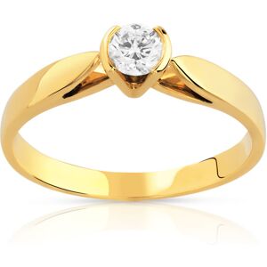 Bague solitaire or 750 jaune diamant 20/100e de carat- MATY 49,50,58,56,53,51,48,63,64,65,66,61,62,52,57,59,60,54,55