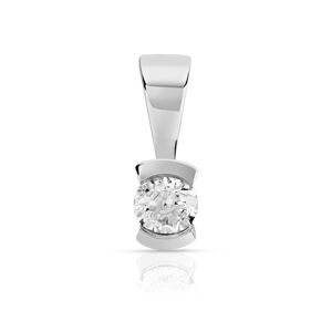 Pendentif or 750 blanc diamant- MATY