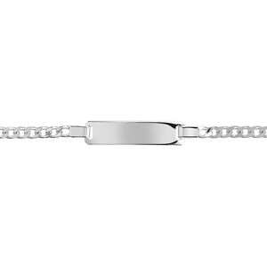 Bracelet identitÃ© argent 925 maille gourmette personnalisable 16 cm- MATY - Publicité