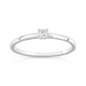 Solitaire or 750 blanc diamant 0.08 carat- MATY 54,50,51,52,55,53,57,49,48,62,56,58,59,60,61