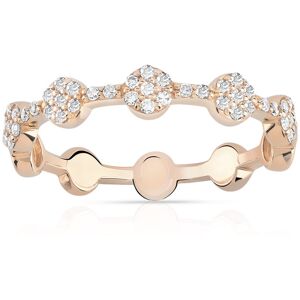 MATY OUTLET -Bague or 375 rose diamant 51-52,53-54,55-56,57-58,59-60