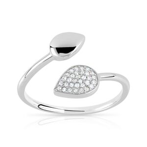 MATY OUTLET -Bague or 375 blanc diamant 48,49,50,51,52,53,54,55,56,57,58,59,60,61,62