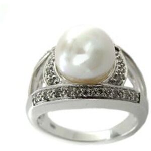 MATY OUTLET -Bague or 750 blanc perle de culture du Japon diamant 48,49,50,51,54,57,58,59,60,52,53,55,56