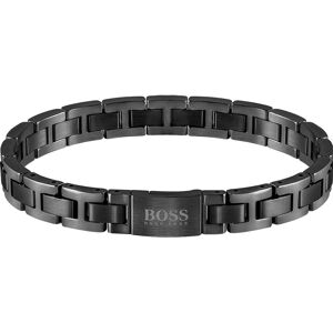 Bracelet homme Boss acier noir 20 cm- MATY