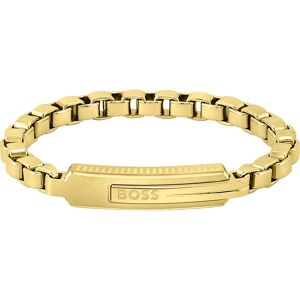 Bracelet homme Boss acier dorÃ© jaune 19 cm- MATY