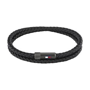 Bracelet TOMMY HILFIGER cuir noir- MATY