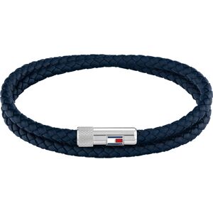 Bracelet TOMMY HILFIGER cuir bleu- MATY