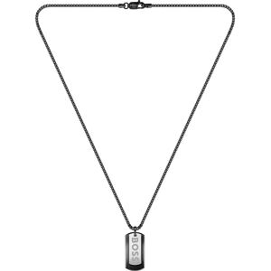 Collier BOSS acier noir- MATY