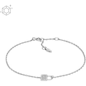 Bracelet FOSSIL argent 925 cadenas et zirconias 19 cm- MATY