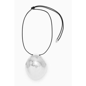 COLLIER PENDENTIF OVERSIZE LIGNES ORGANIQUES ARGENTÉ NOSIZE female - Publicité