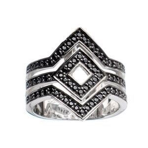 Ring Argenté Homme Argenté One Size male