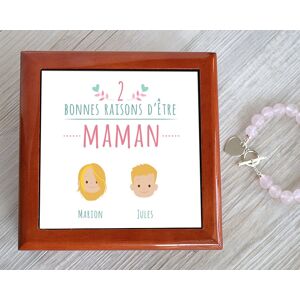 Cadeaux.com Boîte à Bijoux les Bonnes Raisons d'être Maman Family Circus