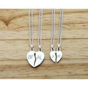 Cadeaux.com Pendentif Coeur a Partager en Argent veritable