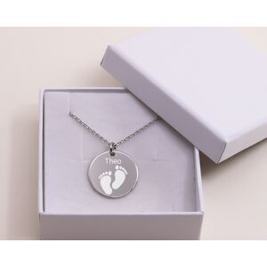 Cadeaux.com Collier empreinte pied Personnalisable