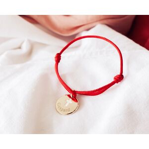 Cadeaux.com Bracelet medaille bapteme personnalise en plaque or - Croix