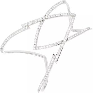 Gemme-les-bijoux Bracelet manchette diamants 2.04 carats or blanc 19.74g - Publicité