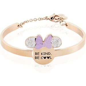 Bracelet Jonc Disney Acier DorÃ© Rose Cristaux Rose Femme - Publicité