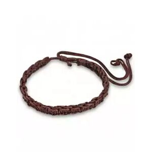 HommeBijoux Bracelet Ajustable Homme Cuir Couleur Marron Tressé 17 À 25cm Xxs - Longueur Bracelet 17cm → Tour De Poignet 15cm