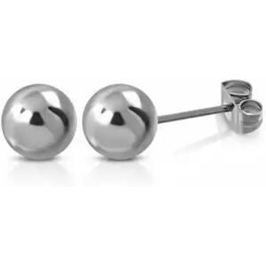 HommeBijoux Paire Clous Boucles D'oreilles Femme Homme Acier Perle Boule De 5mm