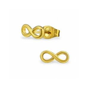 HommeBijoux Paire Boucles D'oreilles Pour Femme Acier Couleur Or Signe De L'infini