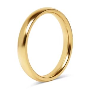 HommeBijoux Bague Anneau Alliance De Mariage Homme Femme Acier Doré Or Fin 4mm Fr 59-60 (us 9)