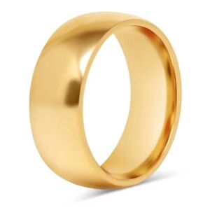 HommeBijoux Bague Anneau Alliance De Mariage Homme Acier Or Fin Largeur 8mm Fr 64-65 (us 11)