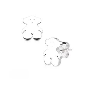 HommeBijoux Boucles Clous D'oreilles Femme Fille Enfant Acier Ourson Nounours Teddy