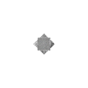 Les Georgettes Clip Precieuses, 14 mm, oxydes de zirconium, Finition argentee Argentee 14_mm female